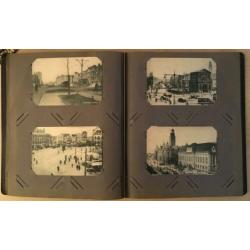 Album met ansichtkaarten van oud-Rotterdam + koninklijk huis