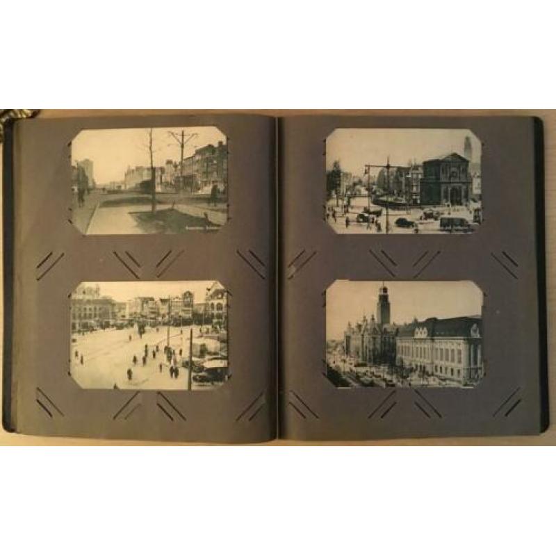 Album met ansichtkaarten van oud-Rotterdam + koninklijk huis