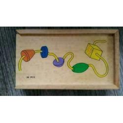 Houten kralendoos