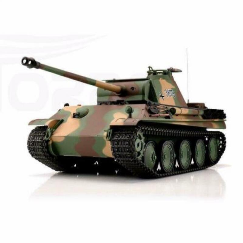RC tank 1/16 RC Panther Ausf. G camo BB+IR 2.4GHz met schiet