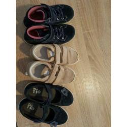 3x schoenen van leer zgan maat 28