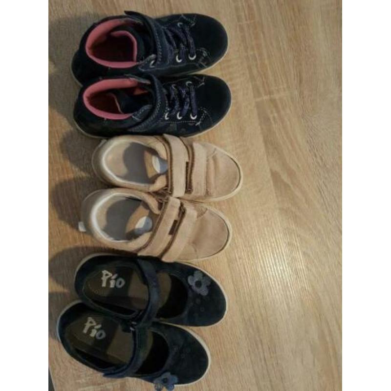 3x schoenen van leer zgan maat 28