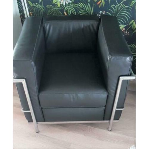 Fauteuil Le Corbusier LC2 Zwart leer (Replica)