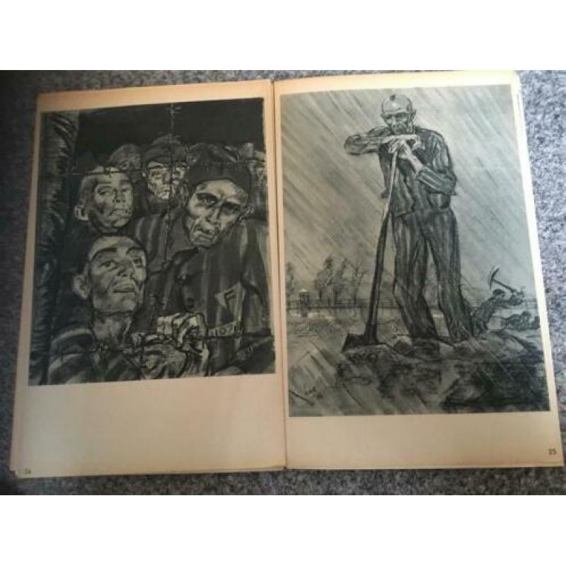 Henri Pieck: "Buchenwald" Tekeningen uit concentratiekamp.