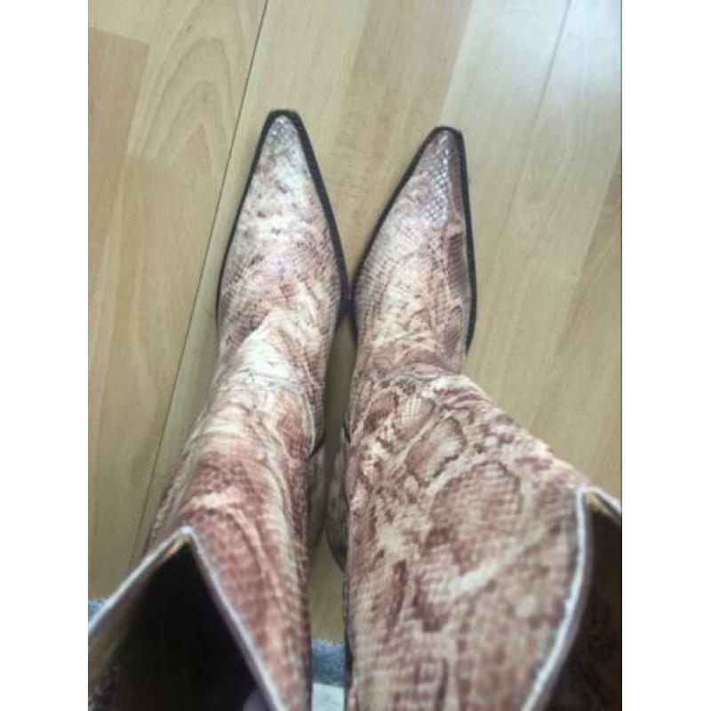Slangenleren vintage cowboy boots western laarzen toral styl