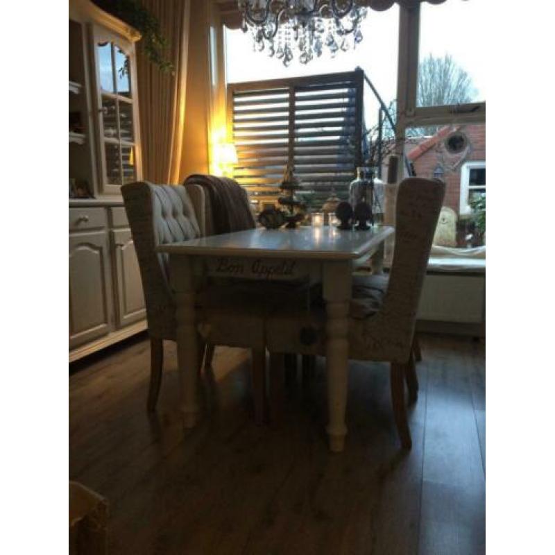 Landelijke, Brocante eettafel te koop! Een plaatje!
