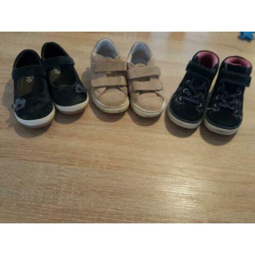 3x schoenen van leer zgan maat 28