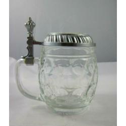 Bierkruik Bierpul glas met deksel - Grutto (7183-7)