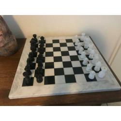 Marmer schaakbord
