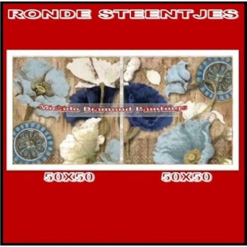 Full-Volledig ? Diamond Painting Bloem 2x 50*50