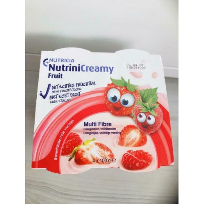 Nutricia Nutrini Creamy rode vruchten 4 pakken (16 stuks)