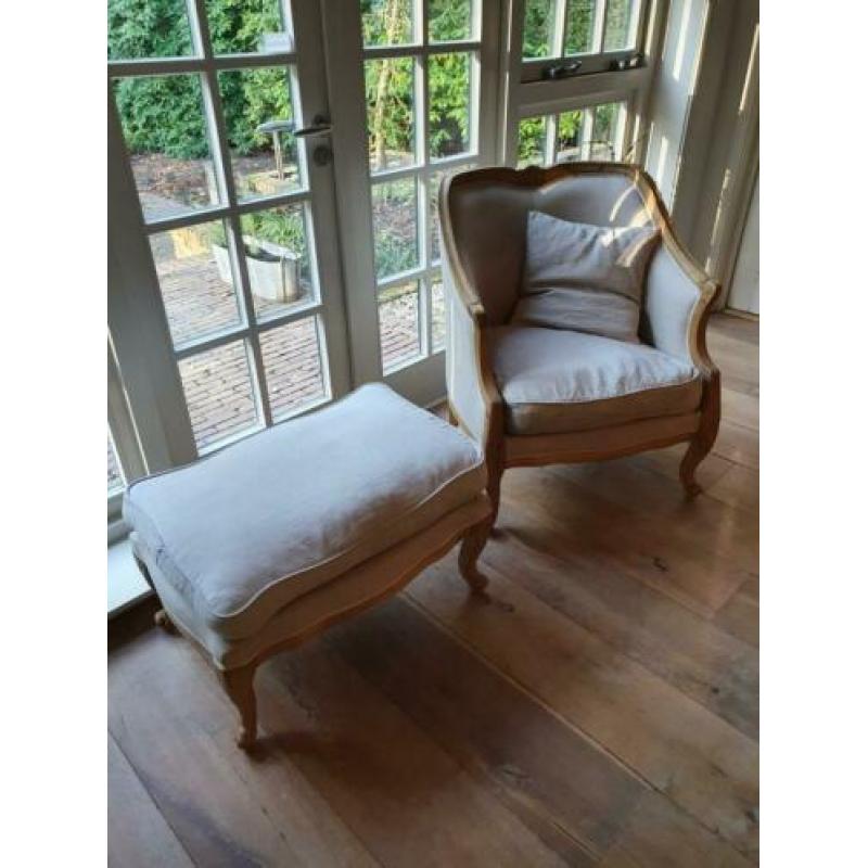Lifestyle fauteuil + hocker