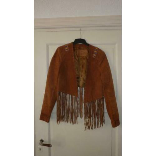 goosekraft, leren jas, ibiza, bohemian, jas, leer
