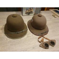 2x dak afrikakorps helm heerorgineel