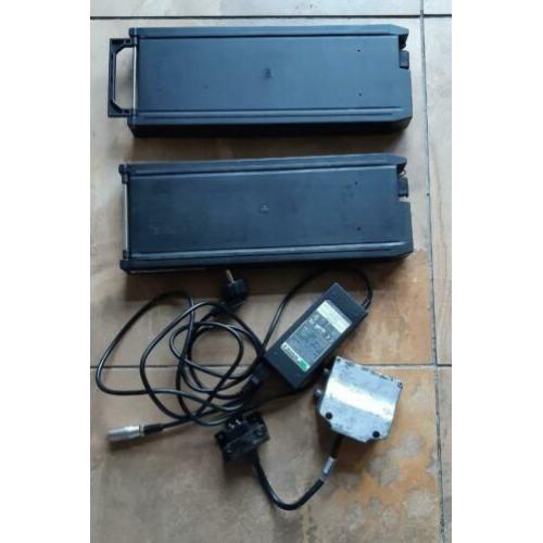 2 e-bike accu's met oplader