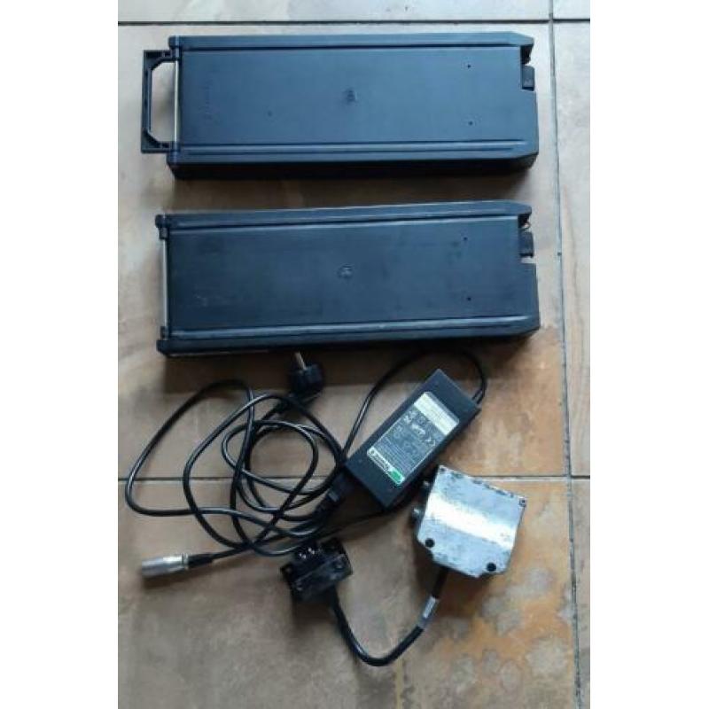 2 e-bike accu's met oplader