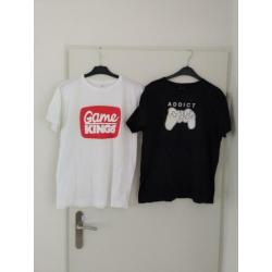 DARKSIDE gaaf addict shirt maat L en Game Kings in M.