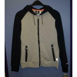 Sjeng sport vest grijs /zwart + rits en reflectie M-L 32097