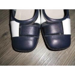 dames pumps rood-wit-blauw