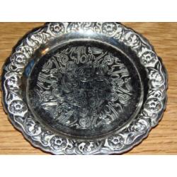 Verzilverd schaaltje doorsnee 10cm