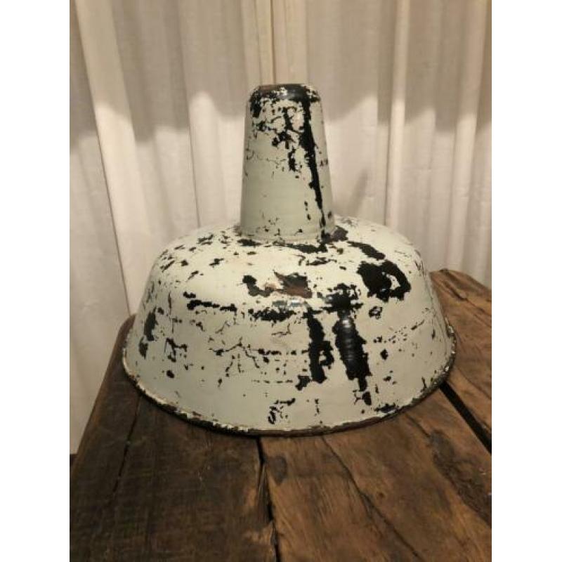 Industriële emaille lampenkap