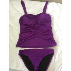 MOOI! *BEACHWAVE* Erg Leuke Paarse Tankini Maat 40 [M58] S