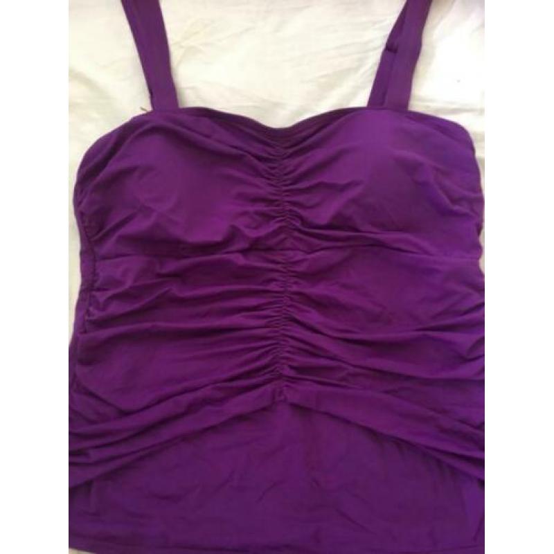 MOOI! *BEACHWAVE* Erg Leuke Paarse Tankini Maat 40 [M58] S