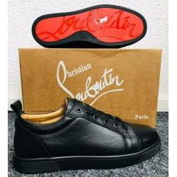 Heren schoenen louboutin laag leer suède