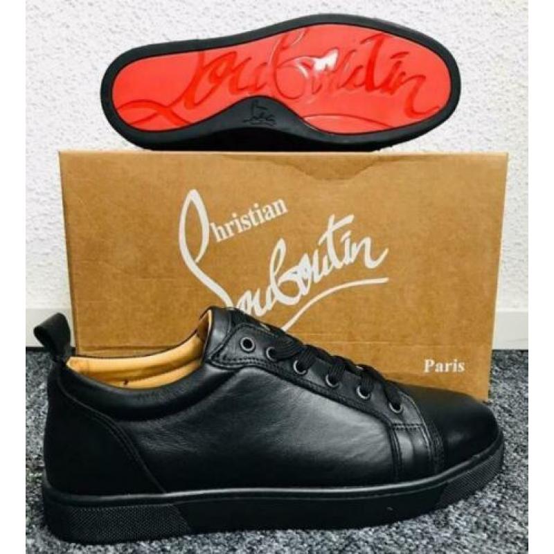 Heren schoenen louboutin laag leer suède