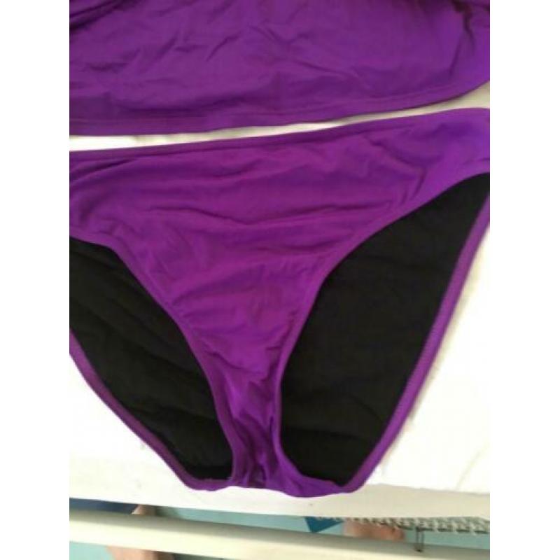 MOOI! *BEACHWAVE* Erg Leuke Paarse Tankini Maat 40 [M58] S