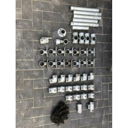 Stalen steigerbuis en koppelingen-reclame frame etc. 42,2 mm