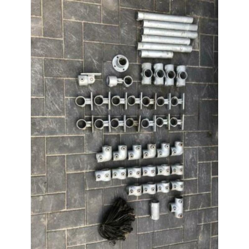 Stalen steigerbuis en koppelingen-reclame frame etc. 42,2 mm