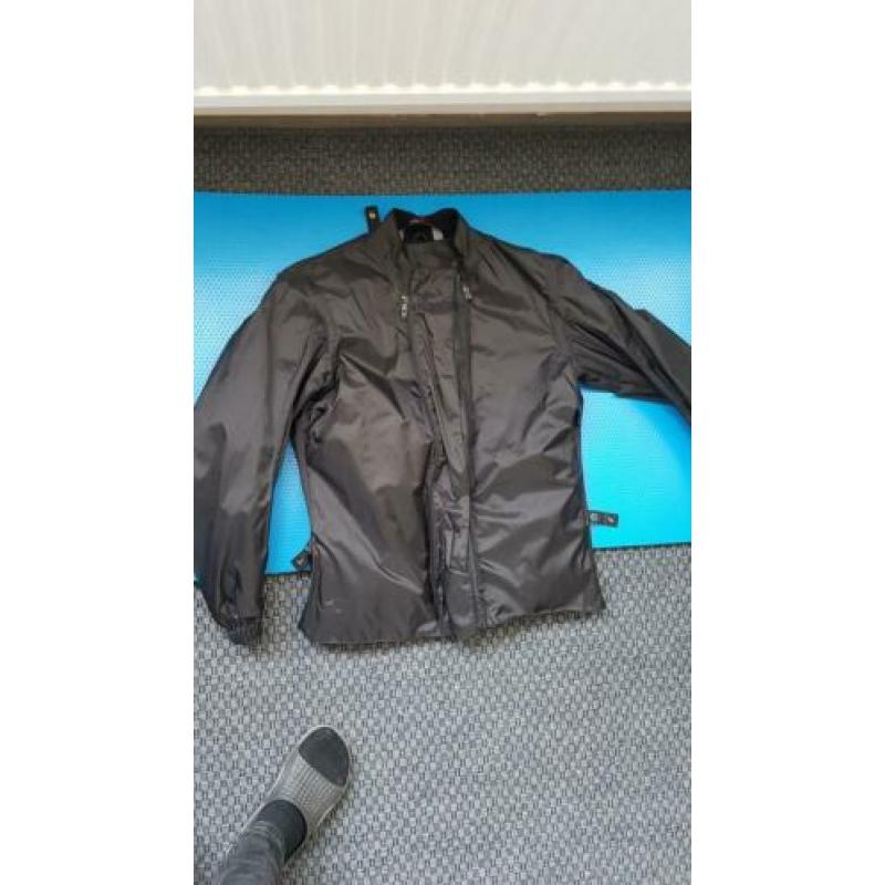 Mooie dames motorjas blauw zwart S