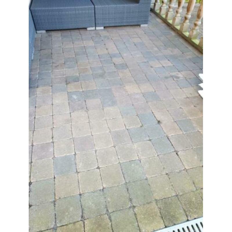 Trommelsteen bont 14 x 14 x 7 cm