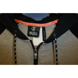 Sjeng sport vest grijs /zwart + rits en reflectie M-L 32097