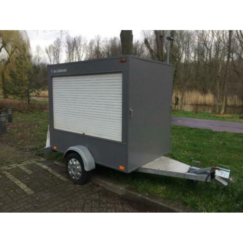 aanhangwagen met rolluiken