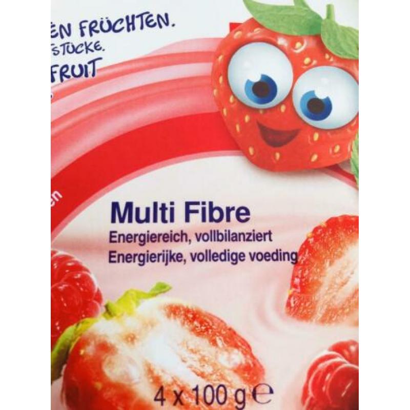 Nutricia Nutrini Creamy rode vruchten 4 pakken (16 stuks)