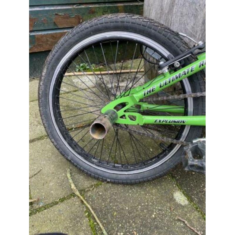 Stoere crossfiets groen