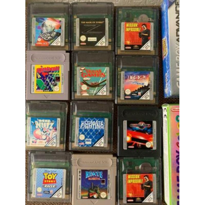 23 Nintendo GameBoy games ! Color Advance, CIB compleet los