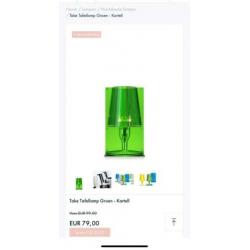 2x Take Tafellamp Kartell groen