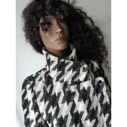 Winterjas Dutch elements  38 pepita Zara mango h&m