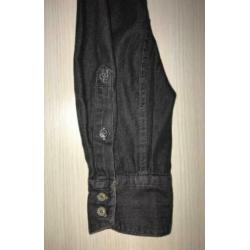Antracite/zwart overhemd shaped fit Marc O'Polo maat L