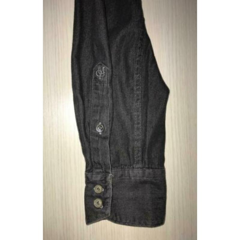 Antracite/zwart overhemd shaped fit Marc O'Polo maat L