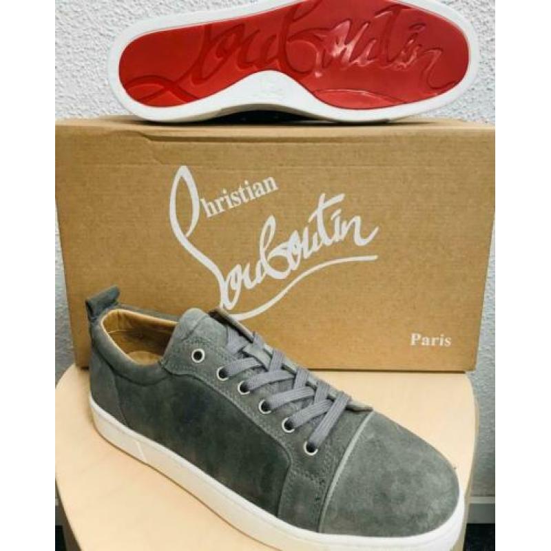 Heren schoenen louboutin laag leer suède
