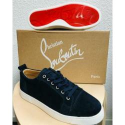 Heren schoenen louboutin laag leer suède