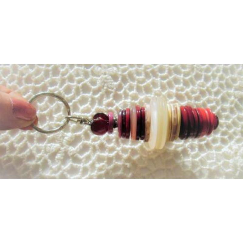 Prachtige Vintage imitatie Hertshoorn knoop nr L270 bruin