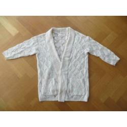 Vest met sjaalkraag anjourmotief Maat 46