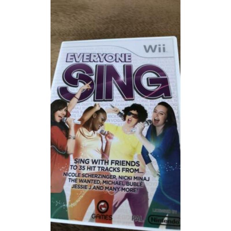 Everyone sing for wii amper gebruikt