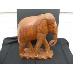 houten olifant-woonaccesoires