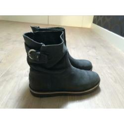Mooie Shabbies, enkellaarsjes, 39, donkerblauw, zgan!